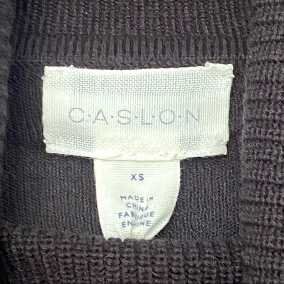 NEW Caslon Nordstrom Turtleneck Tunic Lightweight Soft Knit Sweater in Black XS - Picture 4 of 8